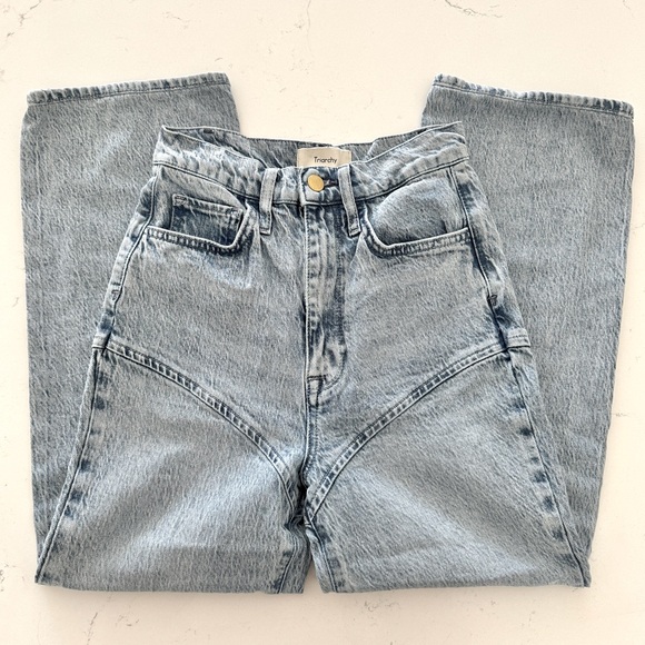 Triarchy Stirrup Jeans - Light Wash Size 24 - Picture 1 of 5
